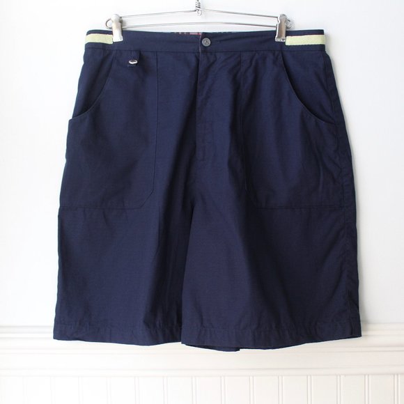 Liz Claiborne LizGolf Vintage Womens Navy Golf Shorts Size 16 Cotton - Picture 1 of 6